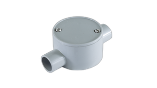 Junction Box Shallow 25mm 2 Way Grey