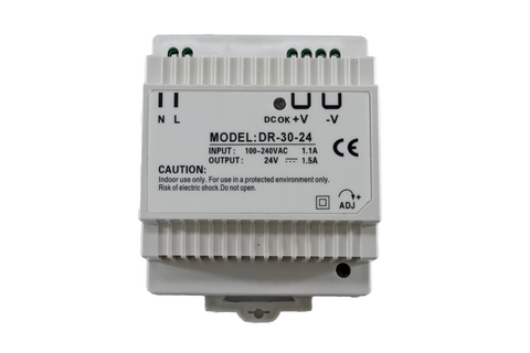 Power Supply 24VDC 1A 25W Din Rail Mount