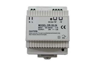 Power Supply 24VDC 1A 25W Din Rail Mount