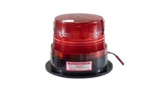 Strobe Light 12VDC 128mmBase Dia 100mmH Red
