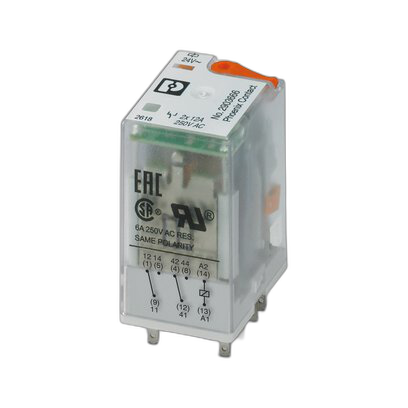 Single relay - REL-IR2/L- 24AC/2X21