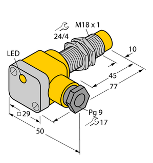 Inductive Sensor M18 10-30VDC NPN Output