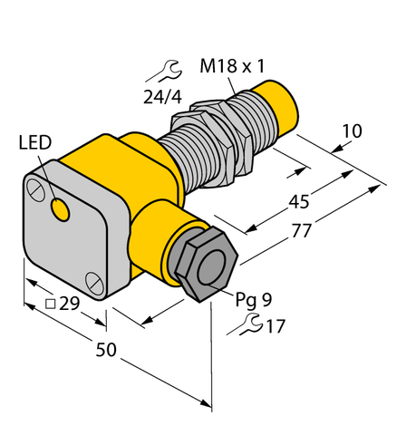 Inductive Sensor M18 10-30VDC PNP Output