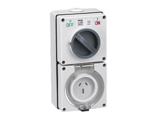 3 Pin 15A 240V Switched Socket Combination