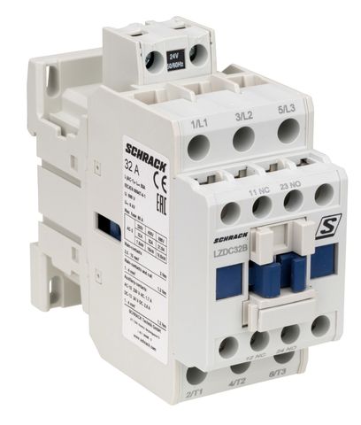 15kW Contactor 3 Pole 24V AC 32A 1NO+1NC