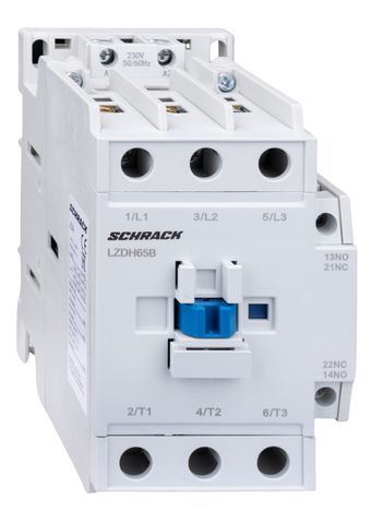 30kW Contactor 3 Pole 24VAC 65A 1NO+1NC