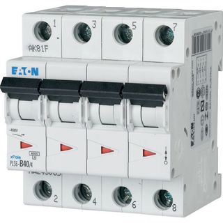 PLS6-C40/4-MW MCB 6KA C Curve 40A 4 Pole