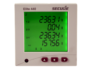 Elite 440 Cl.0.5, 1A/5A, Aux. 80-300V AC/DC,Secure