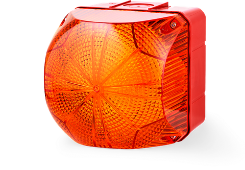 QDM LED Steady/Flashing Beacon 24-48V 132mm Amber