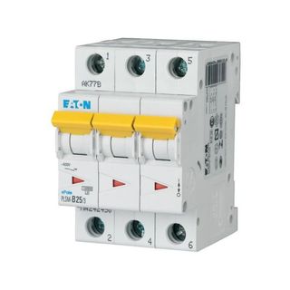 MCB 10KA D CURVE 25A 3P PLSM-D25/3-MW
