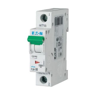 MCB 10KA D CURVE 6A 1P PLSM-D6-MW