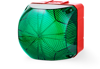 QDS LED Steady/Flashing Beacon 24VAC/DC 94mm Green
