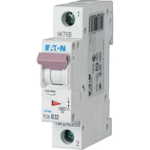 PLS6-B32-MW MCB 6KA B Curve 32A 1 Pole