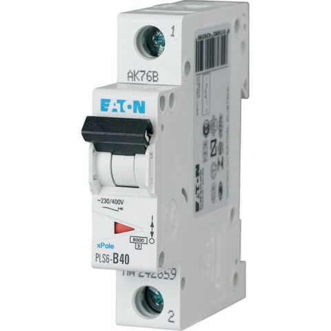 PLS6-B40-MW MCB 6KA B Curve 40A 1 Pole