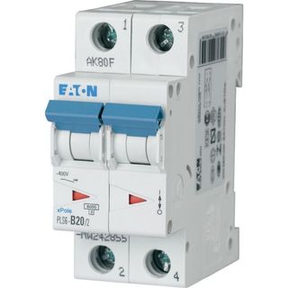 PLS6-C20/2-MW MCB 6KA C Curve 20A 2 Pole