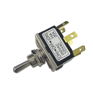 Toggle Switch DPDT (On)-Off-(On) 15A Quick Connect