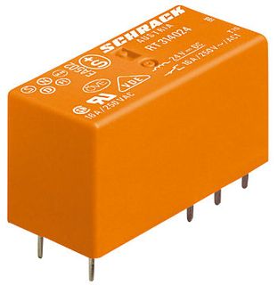 PCB Relay 2 C/O 24VAC 8A