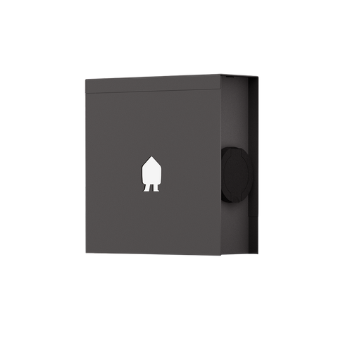 EV Wall Mounted Charger Black up to 22kW w/ Socket
