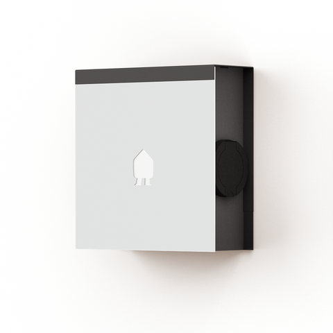 EV Wall Mounted Charger White up to 22kW w/ Socket
