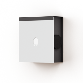 EV Wall Mounted Charger White up to 22kW w/ Socket