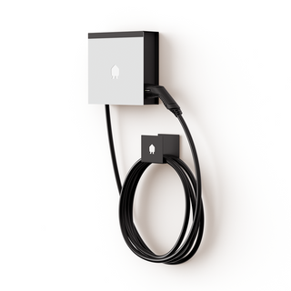 EV Wall Mounted Charger White up to 22kW- 8m Cable