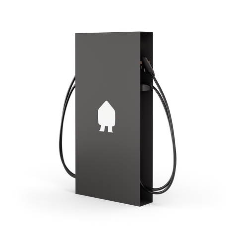EV Base Mounted Charger Black up to 22kW- 5m Cable