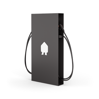 EV Base Mounted Charger Black up to 22kW- 5m Cable