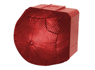 QDS LED Steady/Flashing Beacon 24VAC/DC 94mm Red