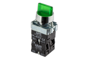 Illuminated Selector Switch 3 Pos 240V LED Green