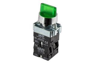 Illuminated Selector Switch 240V LED Green 3 posit