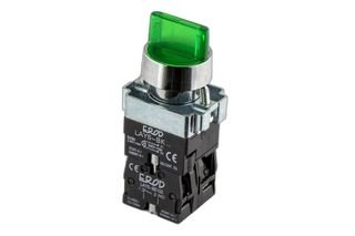 Illuminated Selector Switch 3 Pos 240V LED Green