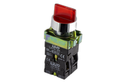 Illuminated Selector Switch 3 Pos 240V LED Red