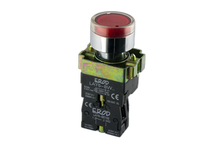 22mm Illuminated Push Button only Red 1 N/O