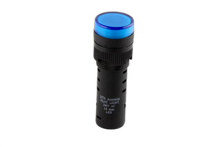 16mm Blue 240VAC/DC LED Pilot Light