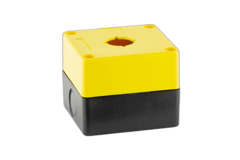 Push Button Control Box 1 Hole Yellow