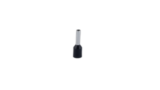 Bootlace 1.5mm2 12mm Pin Black 100 Pack