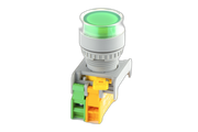 22mm Illuminated Push Button Green 1 N/O