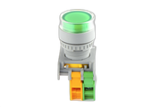 22mm Illuminated Push Button Green 1 N/O