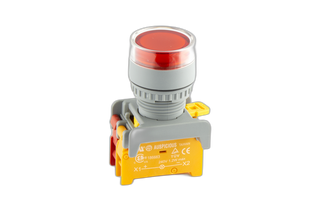 22mm Illuminated Push Button Red 1 N/C