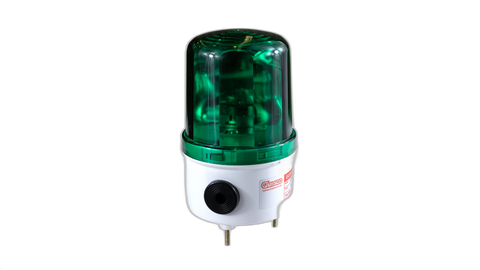 24VDC Green Rotating Light Buzzer 105mmB 165mmH