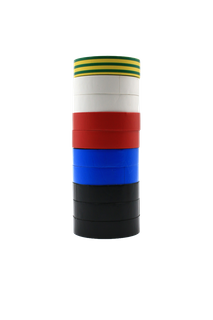 PVC Tape 19mm x 20m Rainbow 10 Pack
