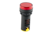 22mm Red 220VAC/DC LED Pilot Light Flashing