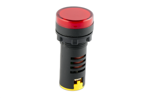 22mm Red 220VAC/DC LED Pilot Light Flashing