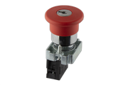 40mm Mushroom Push Button E-Stop Red Latch Key