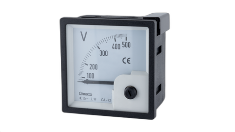 Voltmeter 90 Deg  0-500 Voltage 72x72mmm