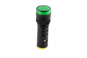 16mm Green 12VAC/DC LED Pilot Light