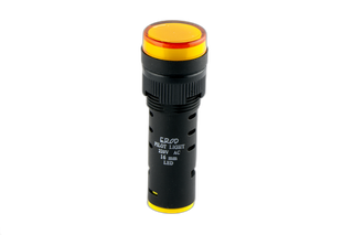 16mm Yellow 240VAC/DC LED Pilot Light