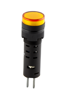 16mm Yellow 240VAC/DC Quick Connect Pilot Light