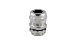 Metal Gland w/- Lock Nut 20mm Thread 8-12mm Cable