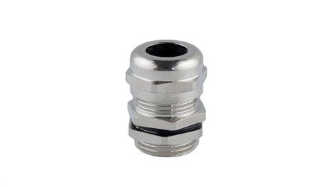 Metal Gland w/- Lock Nut 20mm Thread 8-12mm Cable